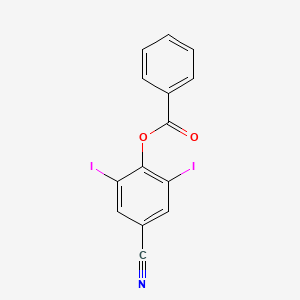 molecular formula C14H7I2NO2 B1620804 4-Hydroxy-3,5-diiodobenzonitrile benzoate CAS No. 3861-43-6