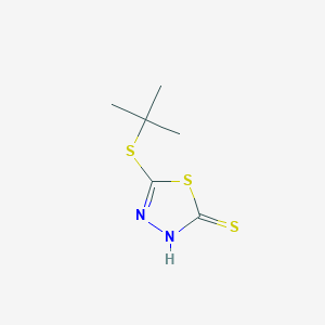 molecular formula C6H10N2S3 B1620811 5-tert-Butylthio-1,3,4-thiadiazole-2-thiol CAS No. 210285-92-0