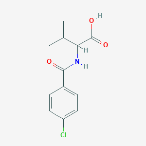 B1620813 2-(4-Chloro-benzoylamino)-3-methyl-butyric acid CAS No. 93709-63-8