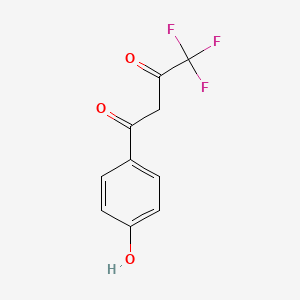 molecular formula C10H7F3O3 B1620814 4,4,4-Trifluoro-1-(4-hydroxyphenyl)butane-1,3-dione CAS No. 57965-22-7