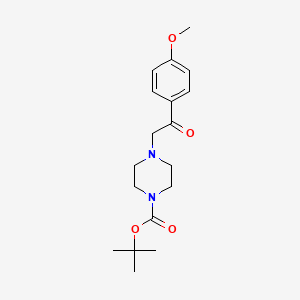 molecular formula C18H26N2O4 B1620818 Tert-butyl 4-[2-(4-methoxyphenyl)-2-oxoethyl]piperazine-1-carboxylate CAS No. 664362-19-0