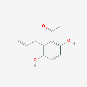 molecular formula C11H12O3 B1620824 1-(2-Allyl-3,6-dihydroxyphenyl)ethan-1-one CAS No. 40815-79-0