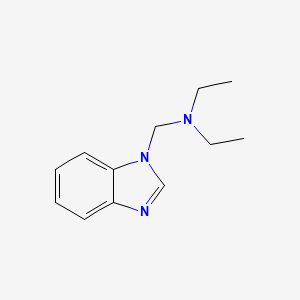 molecular formula C12H17N3 B1620827 N-(benzimidazol-1-ylmethyl)-N-ethylethanamine CAS No. 72732-15-1