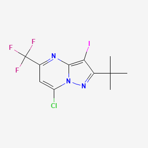 2-(Tert-butyl)-7-chloro-3-iodo-5-(trifluoromethyl)pyrazolo[1,5-a]pyrimidine