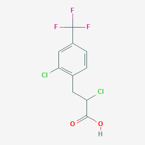 2-chloro-3-[2-chloro-4-(trifluoromethyl)phenyl]propanoic Acid