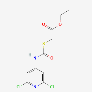 Ethyl 2-[(2,6-dichloropyridin-4-yl)carbamoylsulfanyl]acetate