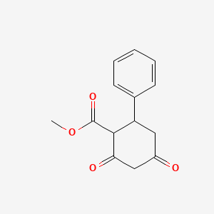 molecular formula C14H14O4 B1620850 Methyl 2,4-dioxo-6-phenylcyclohexanecarboxylate CAS No. 80035-52-5