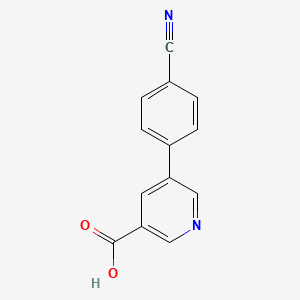 molecular formula C13H8N2O2 B1620854 5-(4-Cyanophenyl)nicotinic acid CAS No. 845885-80-5