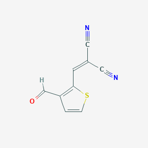 2-[(3-Formyl-2-thienyl)methylidene]malononitrile