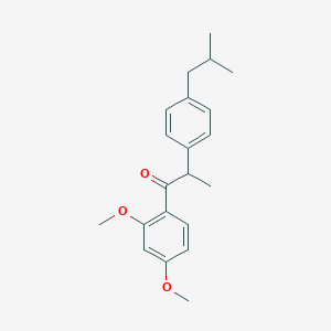 molecular formula C21H26O3 B1620858 1-(2,4-Dimethoxyphenyl)-2-(4-Isobutylphenyl)Propan-1-One CAS No. 261178-38-5