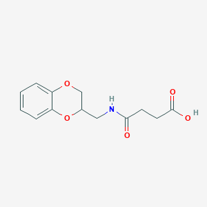 molecular formula C13H15NO5 B1620862 4-[(2,3-Dihydro-1,4-benzodioxin-2-ylmethyl)amino]-4-oxobutanoic acid CAS No. 337497-09-3
