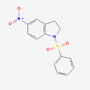 molecular formula C14H12N2O4S B1620863 5-Nitro-1-(phenylsulfonyl)indoline CAS No. 519056-50-9