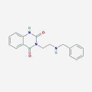molecular formula C17H17N3O2 B1620868 3-(2-(Benzylamino)ethyl)quinazoline-2,4(1H,3H)-dione CAS No. 883948-67-2