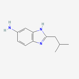 molecular formula C11H15N3 B1620877 2-Isobutyl-1H-benzoimidazol-5-ylamine CAS No. 46323-43-7