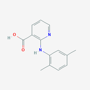 molecular formula C14H14N2O2 B1620878 3-Pyridinecarboxylic acid, 2-[(2,5-dimethylphenyl)amino]- CAS No. 55285-29-5