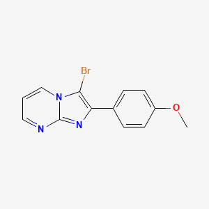 molecular formula C13H10BrN3O B1620883 3-Bromo-2-(4-methoxyphenyl)imidazo[1,2-a]pyrimidine CAS No. 478043-89-9
