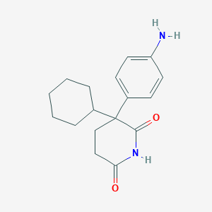 molecular formula C17H22N2O2 B162089 3-(4-Aminophenyl)-3-cyclohexylpiperidine-2,6-dione CAS No. 137548-41-5