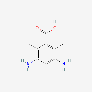 molecular formula C9H12N2O2 B1620890 3,5-Diamino-2,6-dimethylbenzoic acid CAS No. 219297-24-2