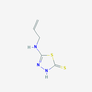 molecular formula C5H7N3S2 B1620893 5-(Allylamino)-1,3,4-thiadiazole-2-thiol CAS No. 91780-33-5