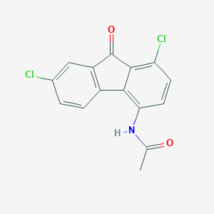 molecular formula C15H9Cl2NO2 B162090 Acetamide, N-(2,7-dichloro-9-oxofluoren-4-YL)- CAS No. 1785-05-3