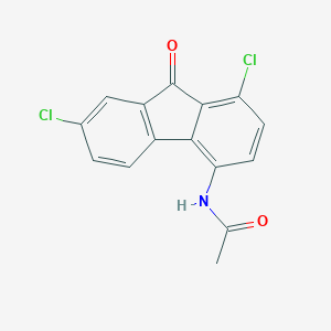 molecular formula C15H9Cl2NO2 B162090 N-(1,7-dichloro-9-oxofluoren-4-yl)acetamide CAS No. 1785-05-3