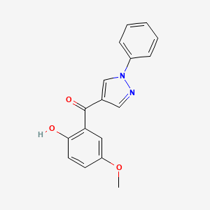 (2-Hydroxy-5-methoxy-phenyl)-(1-phenyl-1H-pyrazol-4-yl)-methanone
