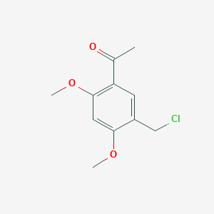 1-[5-(Chloromethyl)-2,4-dimethoxyphenyl]ethan-1-one