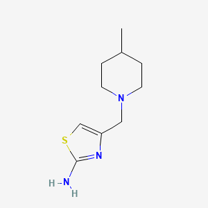4-[(4-Methylpiperidin-1-yl)methyl]-1,3-thiazol-2-amine