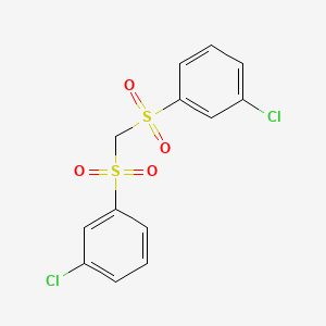 molecular formula C13H10Cl2O4S2 B1620913 Bis(3-chlorophenylsulphonyl)methane CAS No. 2394-03-8