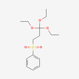 molecular formula C15H24O5S B1620915 3,3,3-Triethoxypropylsulfonylbenzene CAS No. 38435-09-5