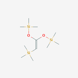 molecular formula C11H28O2Si3 B1620917 Trimethyl-(2-trimethylsilyl-1-trimethylsilyloxyethenoxy)silane CAS No. 65946-59-0