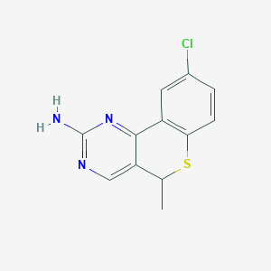molecular formula C12H10ClN3S B1620923 9-chloro-5-methyl-5H-thiochromeno[4,3-d]pyrimidin-2-amine CAS No. 254429-65-7