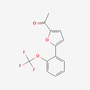 molecular formula C13H9F3O3 B1620925 1-{5-[2-(Trifluoromethoxy)phenyl]-2-furyl}ethan-1-one CAS No. 259251-82-6