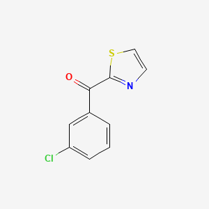 molecular formula C10H6ClNOS B1620932 2-(3-Chlorobenzoyl)thiazole CAS No. 845781-29-5
