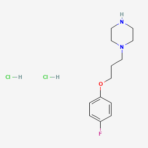 molecular formula C13H21Cl2FN2O B1620939 1-[3-(4-fluorophenoxy)propyl]piperazine Dihydrochloride CAS No. 537037-78-8