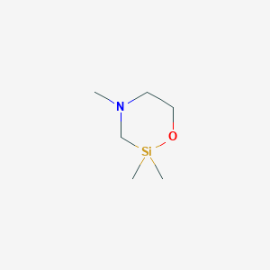 molecular formula C6H15NOSi B162094 2,2,4-三甲基-1-氧-4-氮-2-硅环己烷 CAS No. 10196-49-3