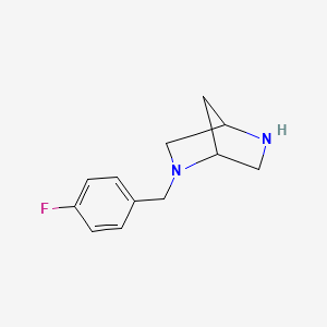 molecular formula C12H15FN2 B1620942 2-[(4-Fluorophenyl)methyl]-2,5-diazabicyclo[2.2.1]heptane CAS No. 769099-80-1