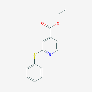 molecular formula C14H13NO2S B1620944 Ethyl 2-phenylsulfanylpyridine-4-carboxylate CAS No. 282087-47-2