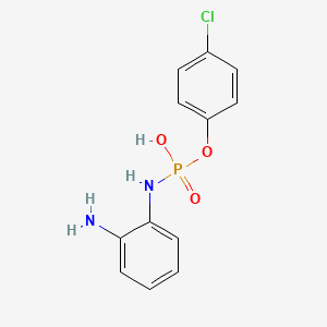molecular formula C12H12ClN2O3P B1620948 N-(2-aminophenyl)-(4-chlorophenoxy)phosphonamidic acid CAS No. 228117-35-9