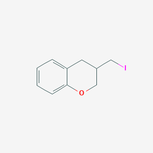 molecular formula C10H11IO B1620950 3,4-Dihydro-3-(iodomethyl)-2h-1-benzopyran CAS No. 206353-40-4