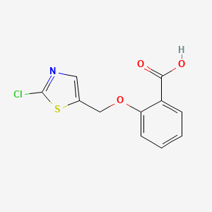 molecular formula C11H8ClNO3S B1620953 2-[(2-chloro-1,3-thiazol-5-yl)methoxy]benzoic Acid CAS No. 886360-91-4