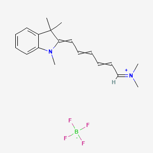 Dimethyl-[6-(1,3,3-trimethylindol-2-ylidene)hexa-2,4-dienylidene]azanium;tetrafluoroborate