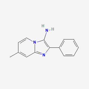 molecular formula C14H13N3 B1620956 7-Methyl-2-phenylimidazo[1,2-a]pyridin-3-amine CAS No. 89185-45-5