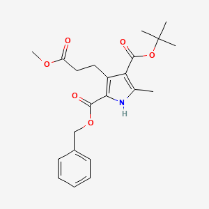 2-Benzyl 4-(tert-butyl) 3-(3-methoxy-3-oxopropyl)-5-methyl-1H-pyrrole-2,4-dicarboxylate