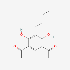 1-(5-Acetyl-3-butyl-2,4-dihydroxyphenyl)ethanone