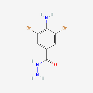 4-Amino-3,5-dibromobenzene-1-carbohydrazide