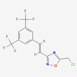 5-(Chloromethyl)-3-[3,5-di(trifluoromethyl)styryl]-1,2,4-oxadiazole