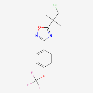 5-(2-Chloro-1,1-dimethylethyl)-3-[4-(trifluoromethoxy)phenyl]-1,2,4-oxadiazole
