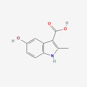 molecular formula C10H9NO3 B1620999 5-Hydroxy-2-methyl-1H-indole-3-carboxylic acid CAS No. 71982-15-5