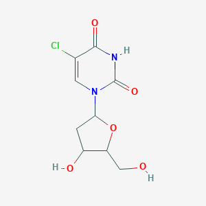 molecular formula C9H11ClN2O5 B016210 5-Chloro-1-[4-hydroxy-5-(hydroxymethyl)oxolan-2-yl]pyrimidine-2,4-dione CAS No. 50-90-8